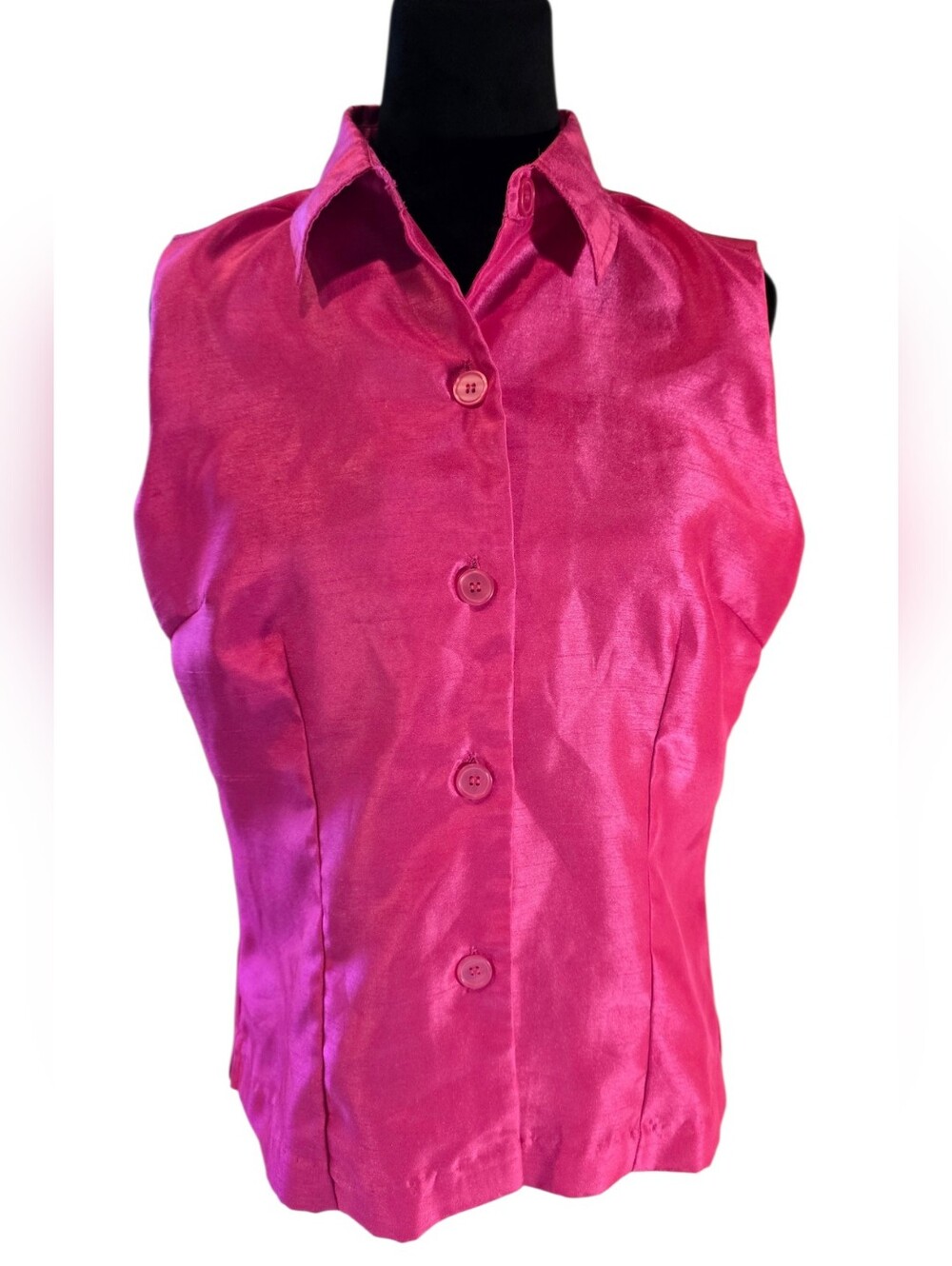 MLLE Gabrielle Hot Pink Shimmer Blouse